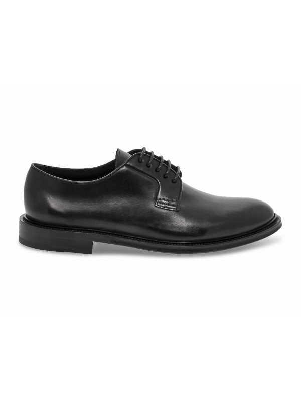 Lace-up shoes Brecos STILE INGLESE 5 BUCHI in black leather