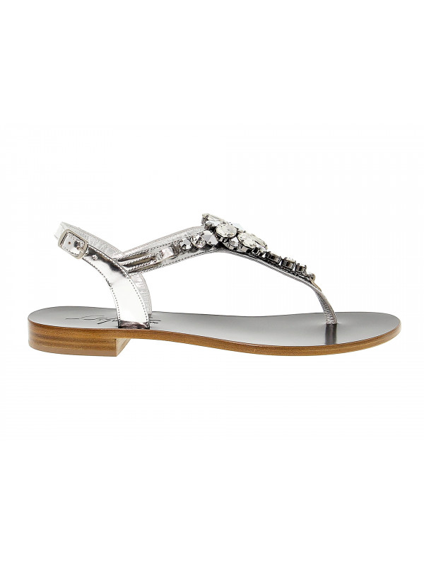 Flat sandals Capri in leather