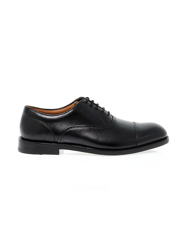 Lace up shoes Clarks COLING BOSS in black leather Guidi