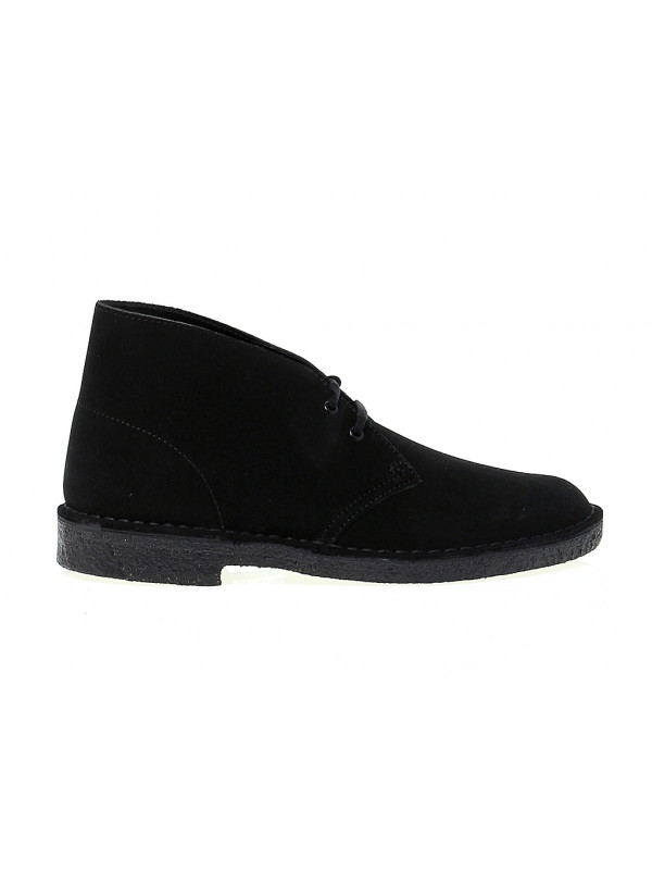 Low boot Clarks DESERT BOOT in black suede leather