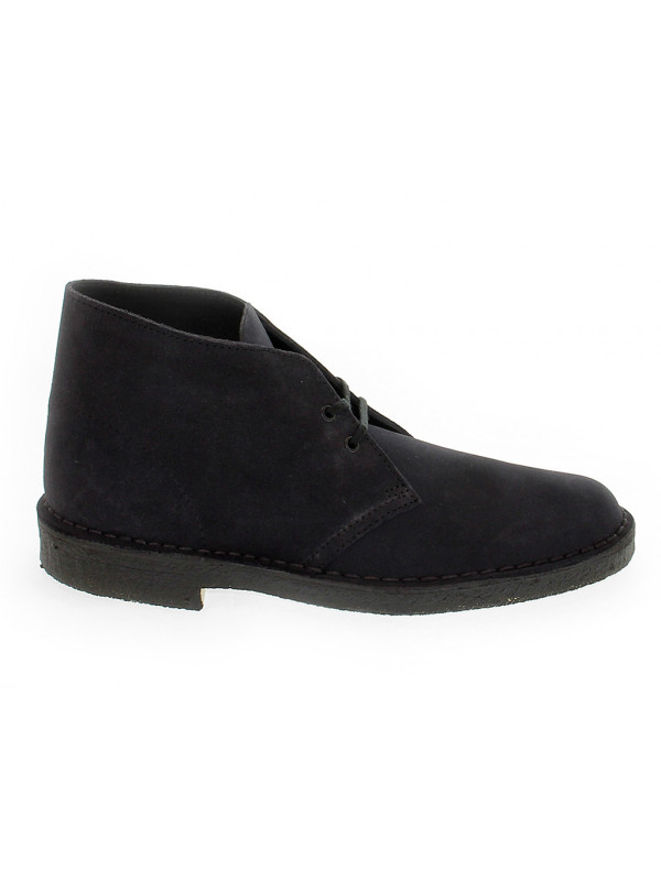 Low boot Clarks DESERT BOOT in navy suede leather