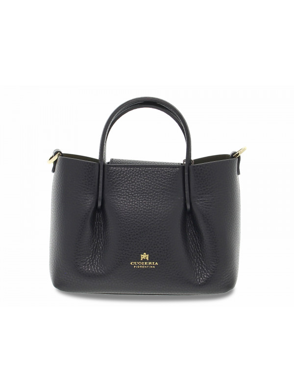 Handbag Cuoieria Fiorentina CANDY MINI TOTE BAG in black leather