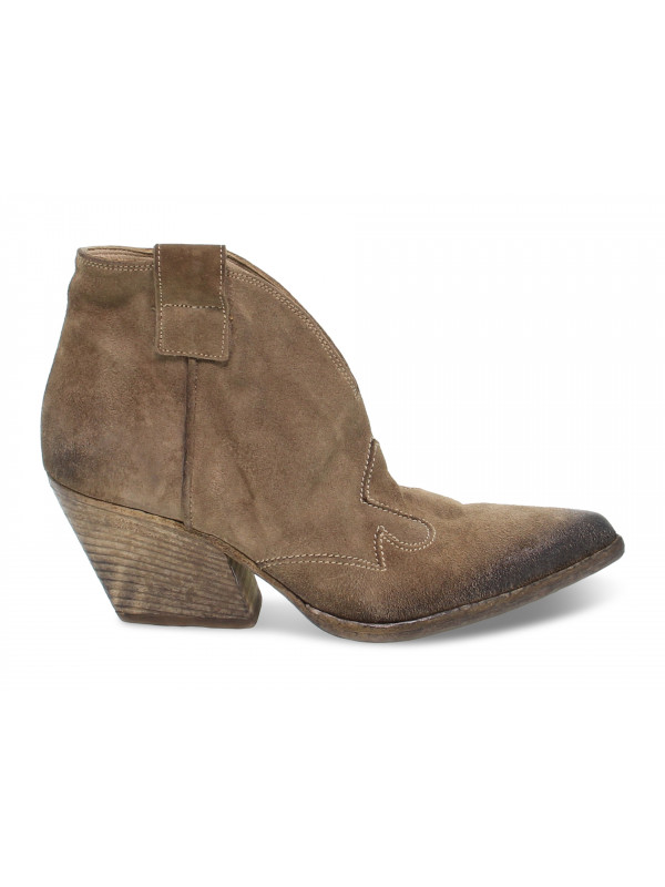 Ankle boot Elena Iachi MID WASH in sand velor