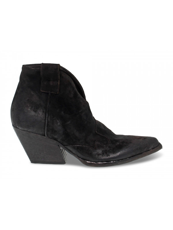 Ankle boot Elena Iachi MID WASH in brown velor