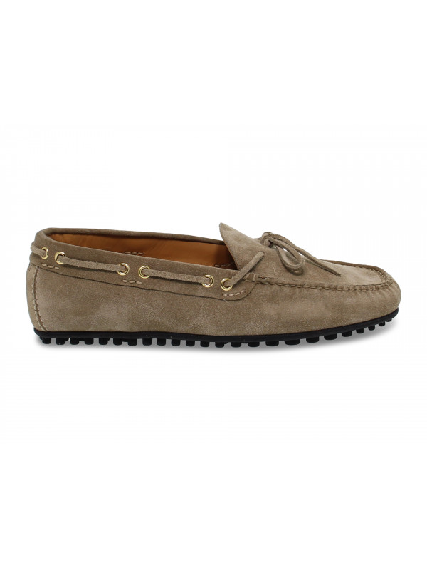Loafer Fabi CAR SHOES in sand suede leather