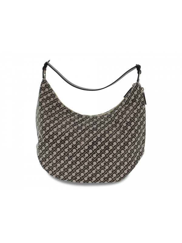 Tote bag Gherardini SOFTY HOBO LUGGAGE in grey fabric