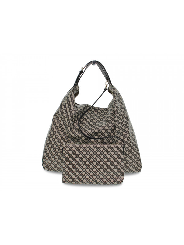Shoulder bag Gherardini SOFTY SACCA CON BUSTINA LUGGAGE in grey fabric