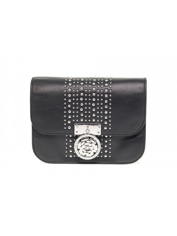 black leather guess bag