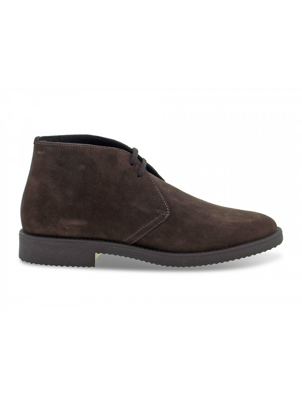 Low boot Guidi Calzature STILE INGLESE in brown suede leather