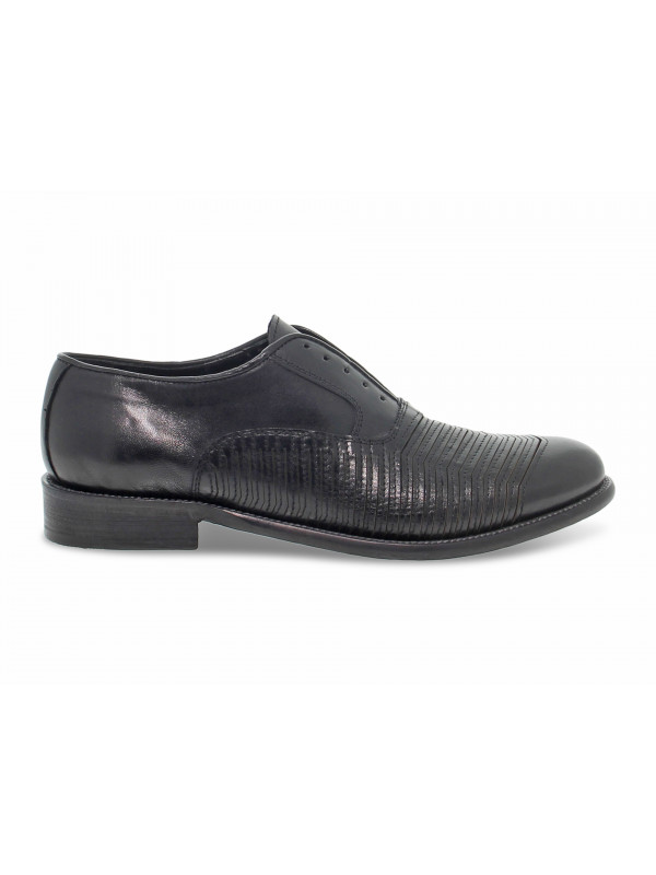 Lace-up shoes Guidi Calzature STILE INGLESE in black leather