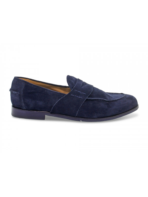 Loafer Guidi Calzature GUCCI DANDY in blue suede leather