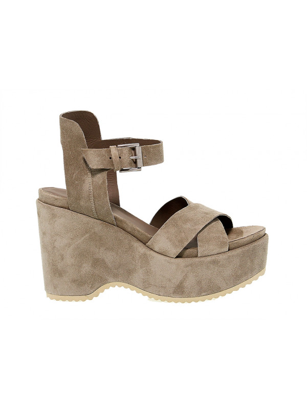 Wedge Janet Sport in leather