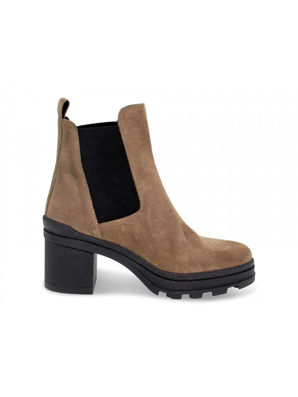 Ankle boot Janet Sport BEATLES in mud suede leather Guidi Calzature New Collection Fall Winter 2024 Guidi Calzature