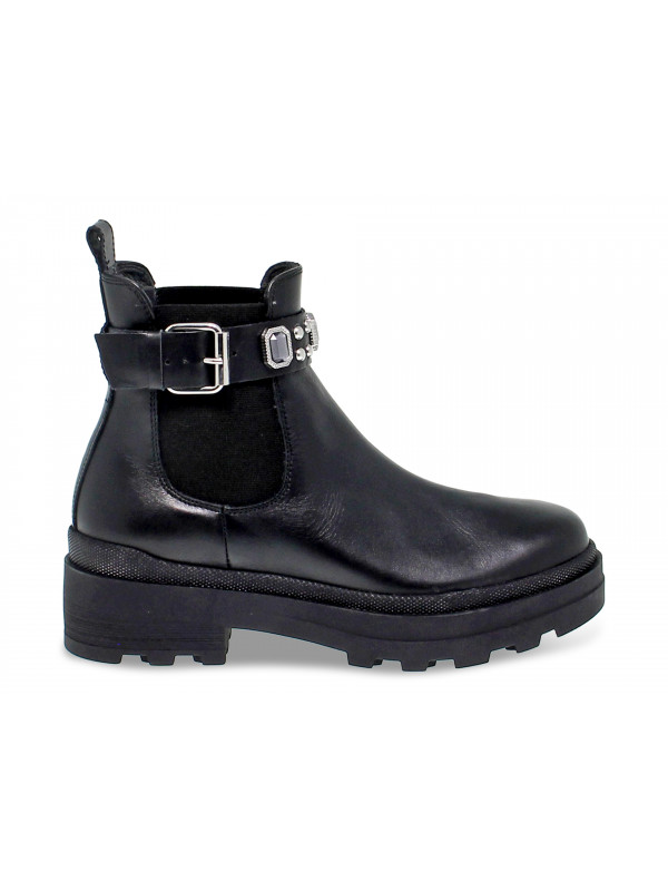 Ankle boot Janet Sport BEATLES in black leather
