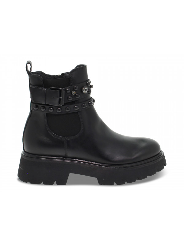 Ankle boot Janet Sport in black leather