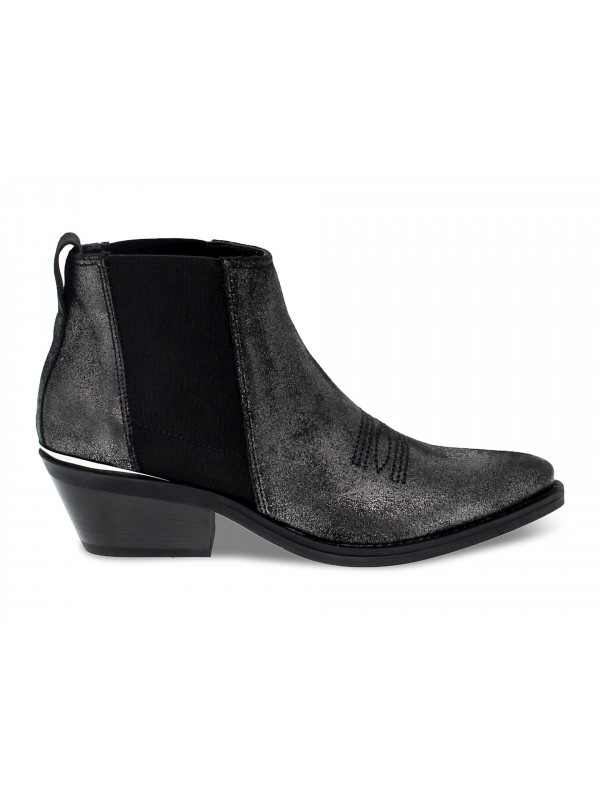 Ankle boot Janet And Janet TEXANO in gunmetal laminate