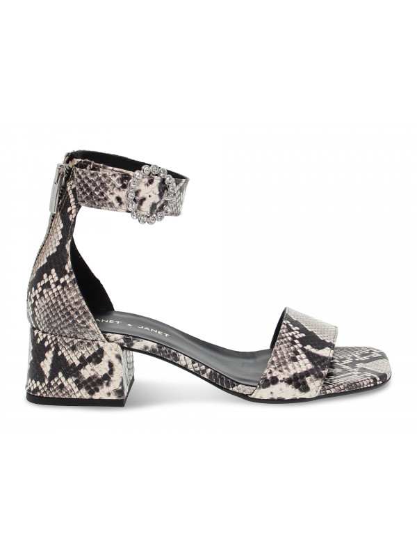 Flat sandals Janet And Janet in rock python