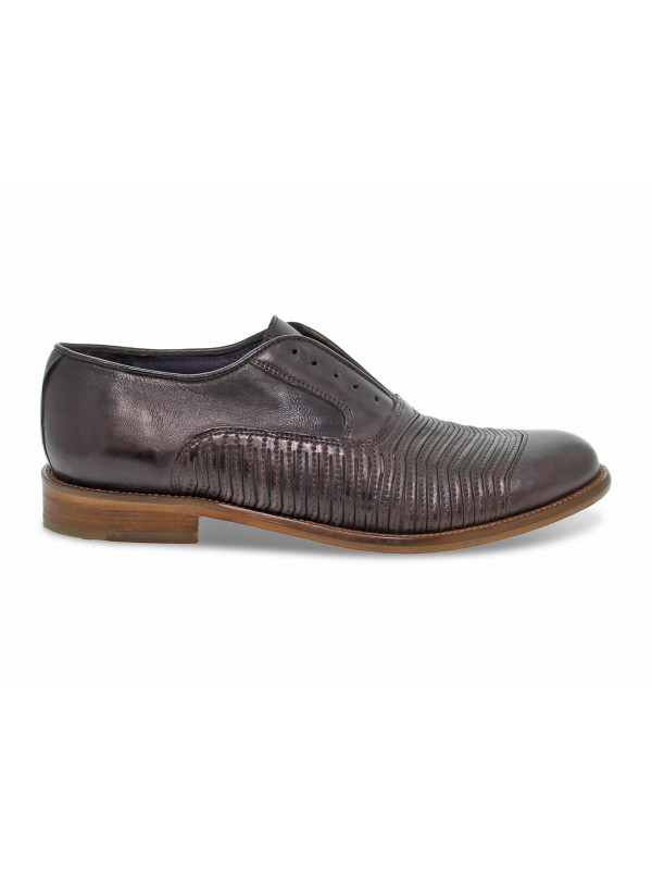 Lace-up shoes Jp David STILE INGLESE in brown leather