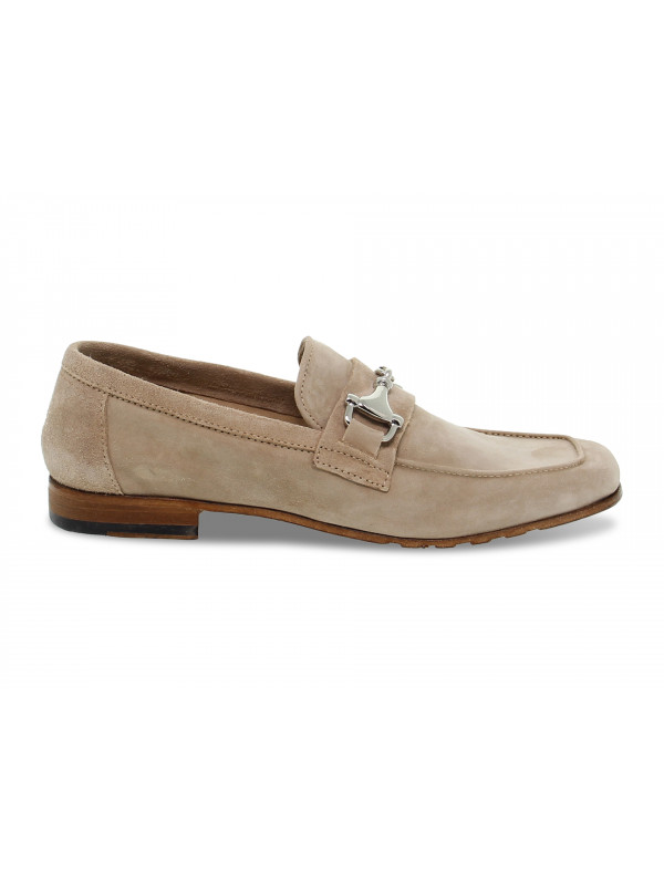 Flat shoe Jp David GUCCI MOCASSINO in sand suede leather