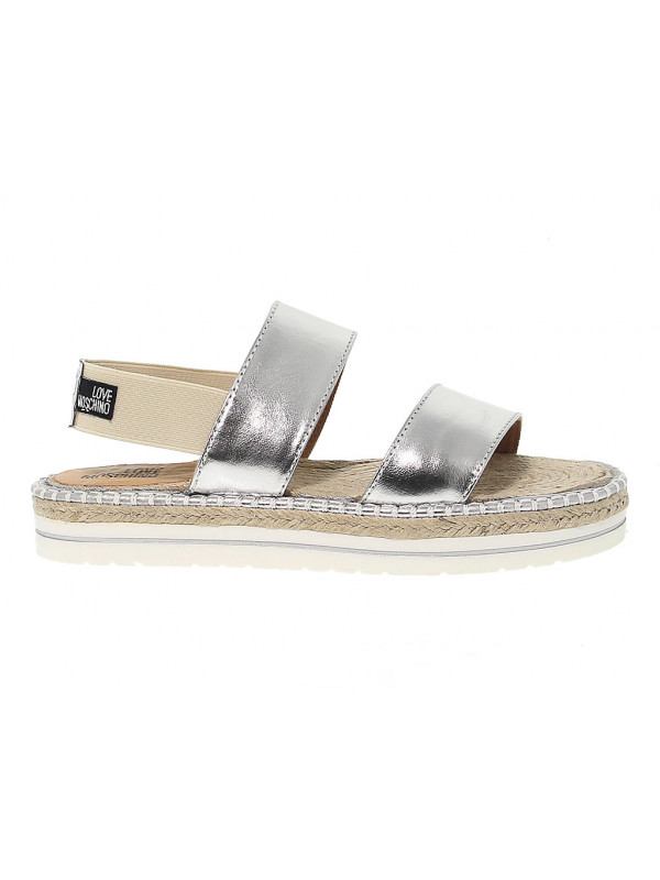 Flat sandals Love Moschino in leather