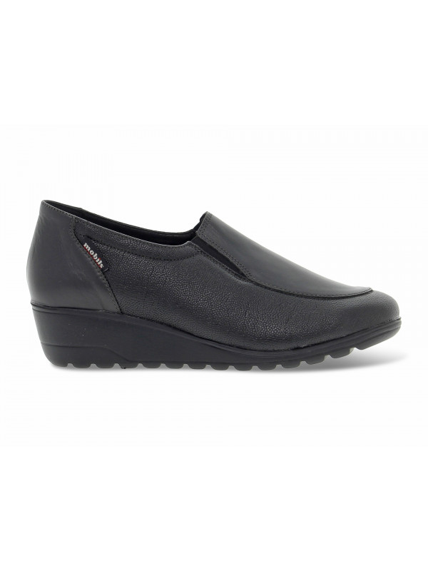 Flat shoe Mephisto BERTINA GINEVRA MOBILS ERGONOMIC in black leather