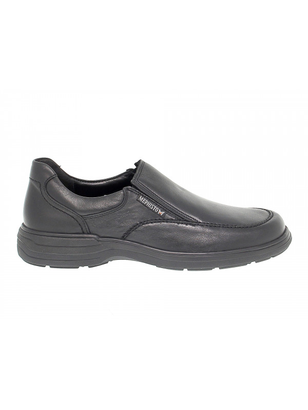 Laceless Mephisto DAVY RIKO in black leather