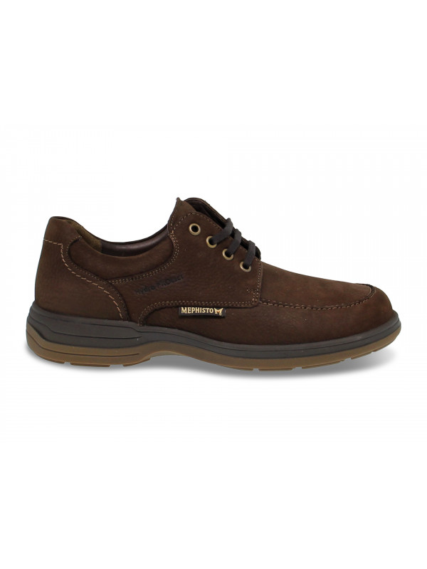 Lace-up shoes Mephisto DOUK RIKO in dark brown leather