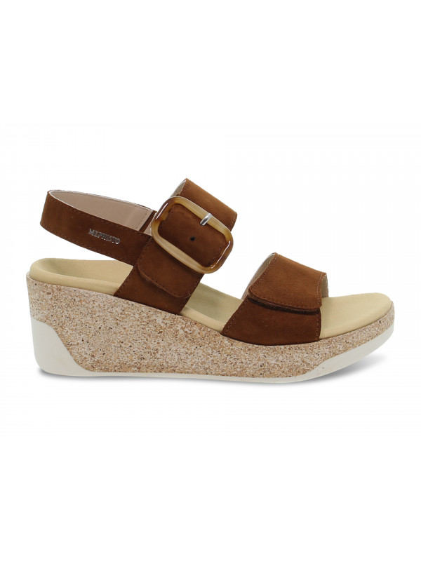 Wedge Mephisto GIULIA VELCALF in hazelnut suede leather