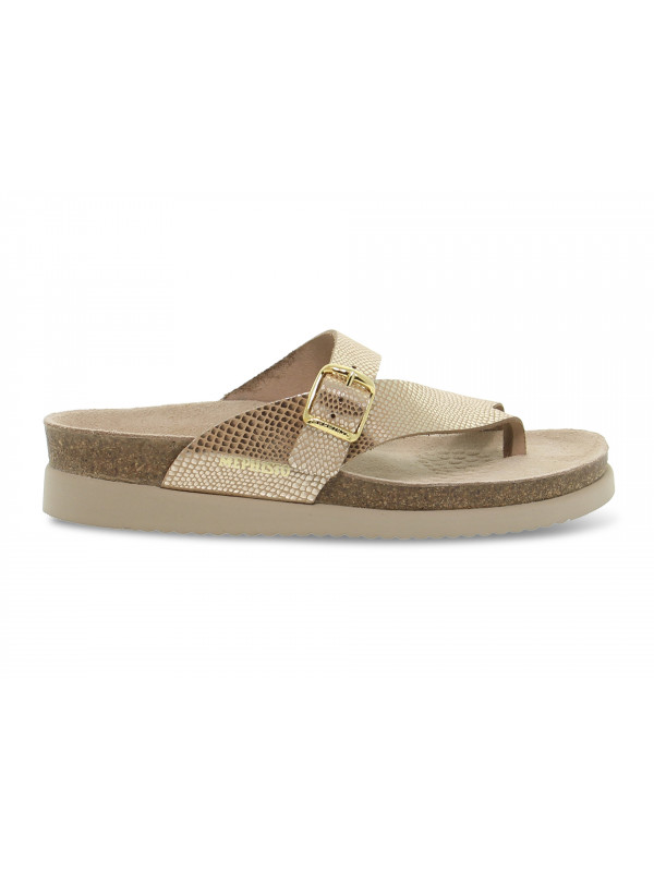 Flat sandals Mephisto HELEN HAVANA LIGHT SAND in sand laminate