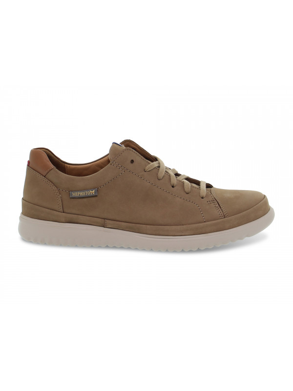 Lace-up shoes Mephisto THOMAS in taupe nubuck