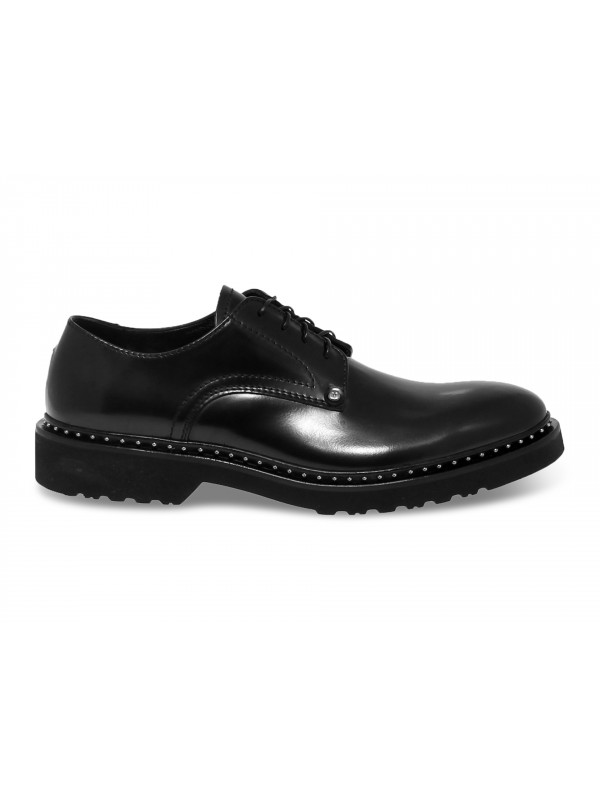 Lace-up shoes Cesare Paciotti 308 Madison NYC in black brushed