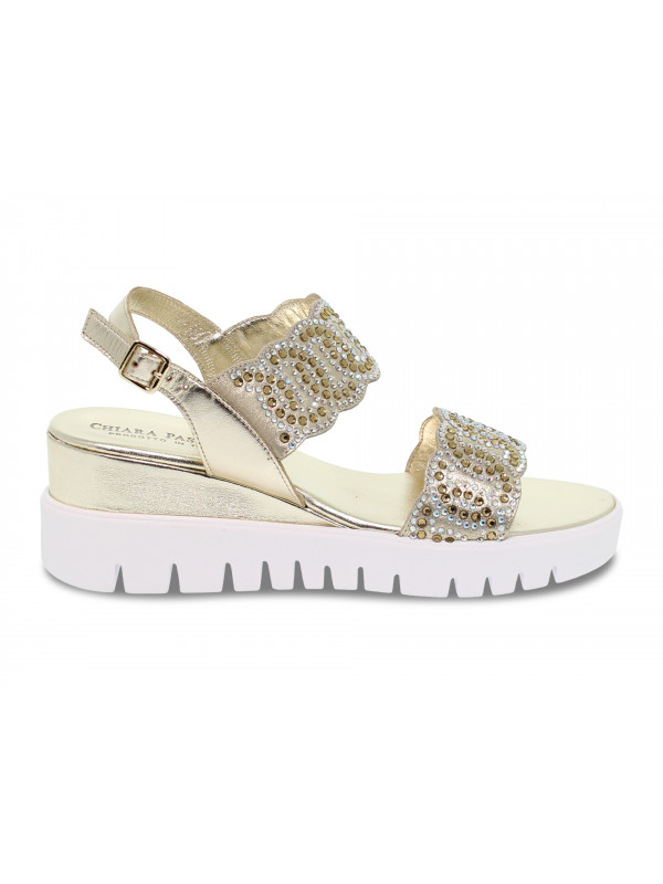 sandali con zeppa pasquini