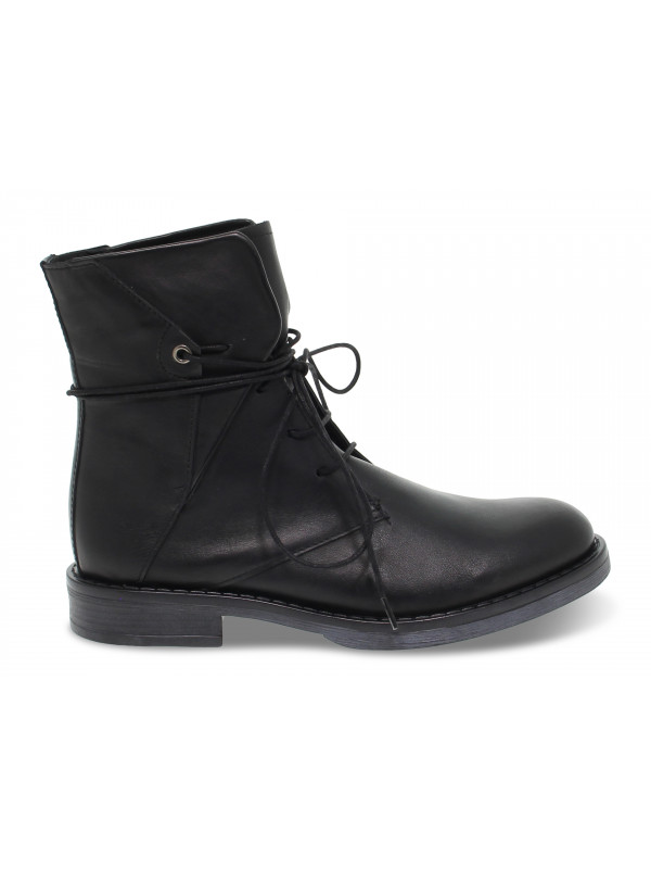 Ankle boot Poesie Veneziane STILE INGLESE in black leather