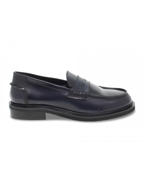 Flat shoe Poesie Veneziane STILE INGLESE COLLEGE in blue brushed