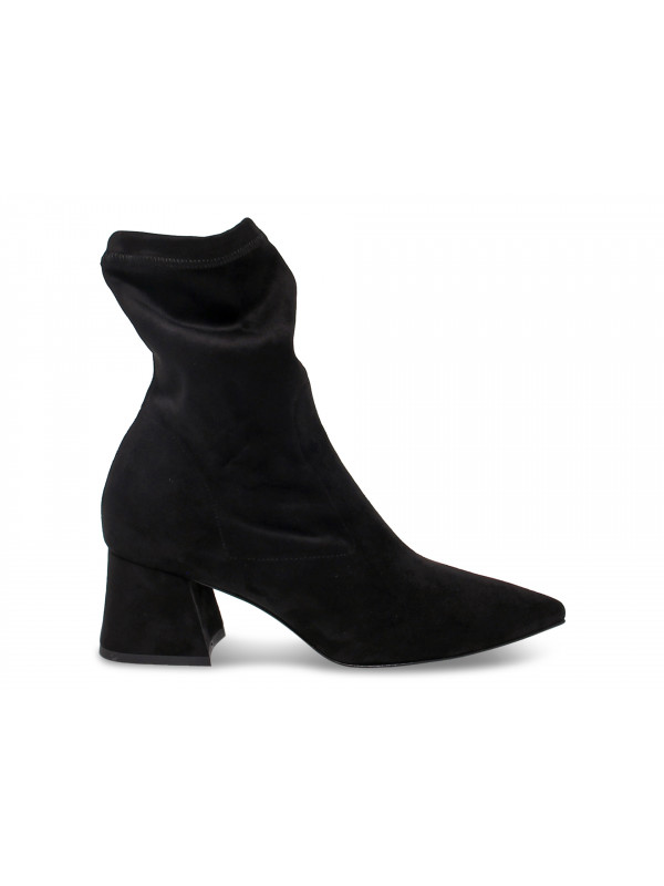 Low boot Pollini in black suede leather