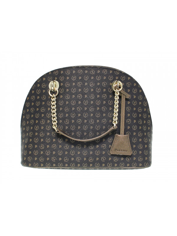 Handbag Pollini TAPIRO in leather