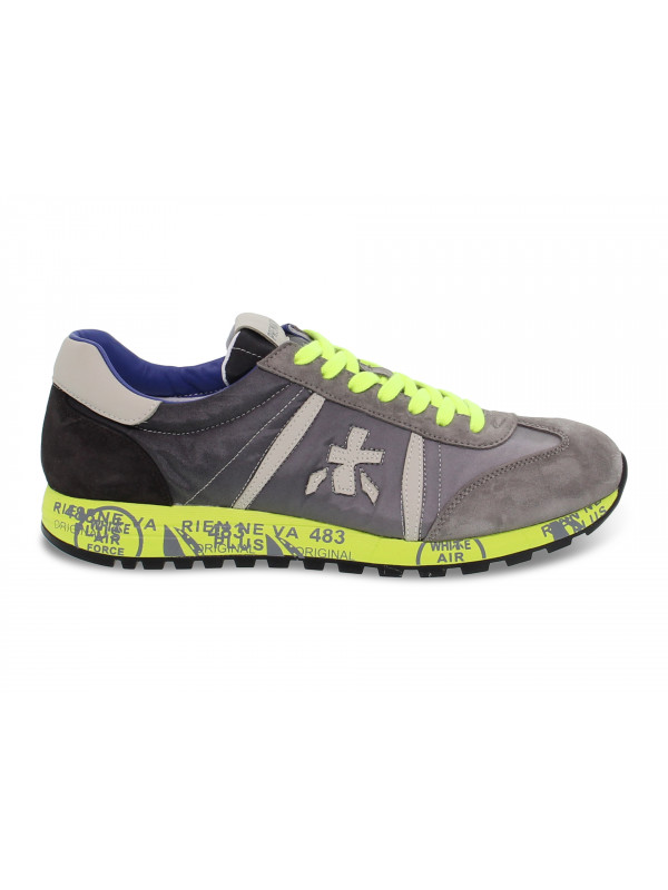 Sneakers Premiata LUCY in light grey nylon