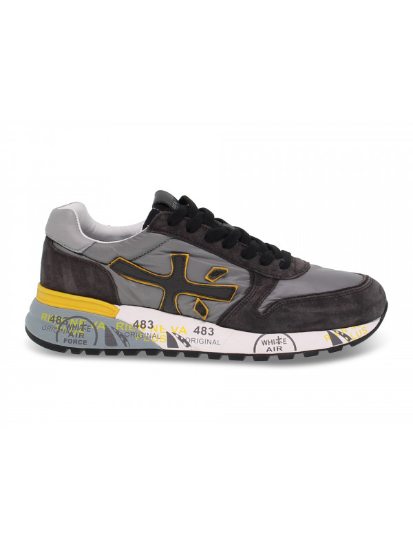 Sneakers Premiata MICK in light grey suede leather