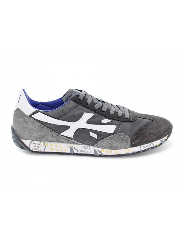 Sneakers Premiata JACKYX in light grey fabric