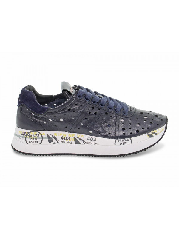 Sneakers Premiata CONNY in blue leather