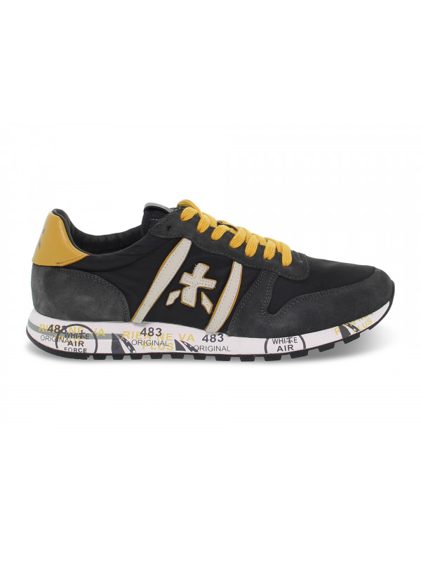 Sneakers Premiata ERIC in dark gray suede leather