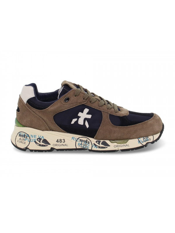 Sneakers Premiata MASE in beige suede leather