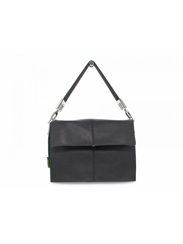 Handbag Rebelle ARIEL HANDBAG DOLLARO BLACK in black leather