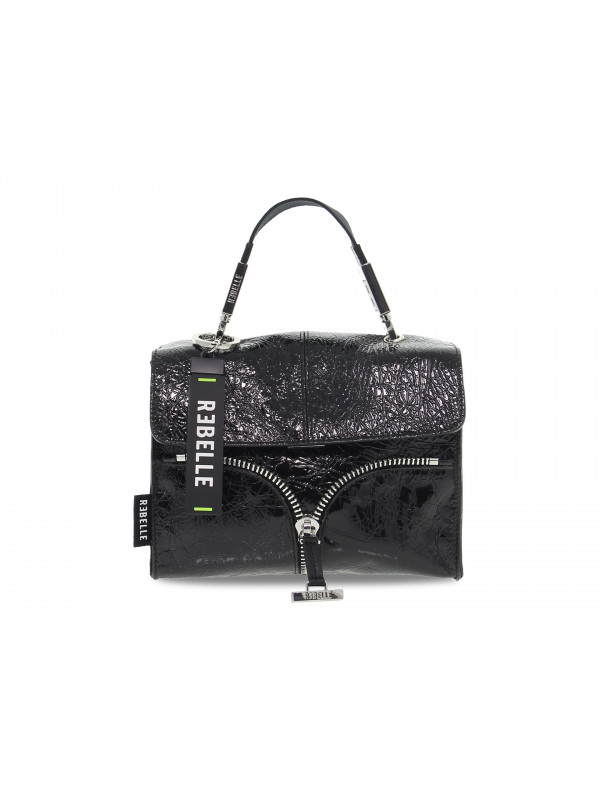 Shoulder bag Rebelle BONNIE MINI BAG NAPLAK in black paint