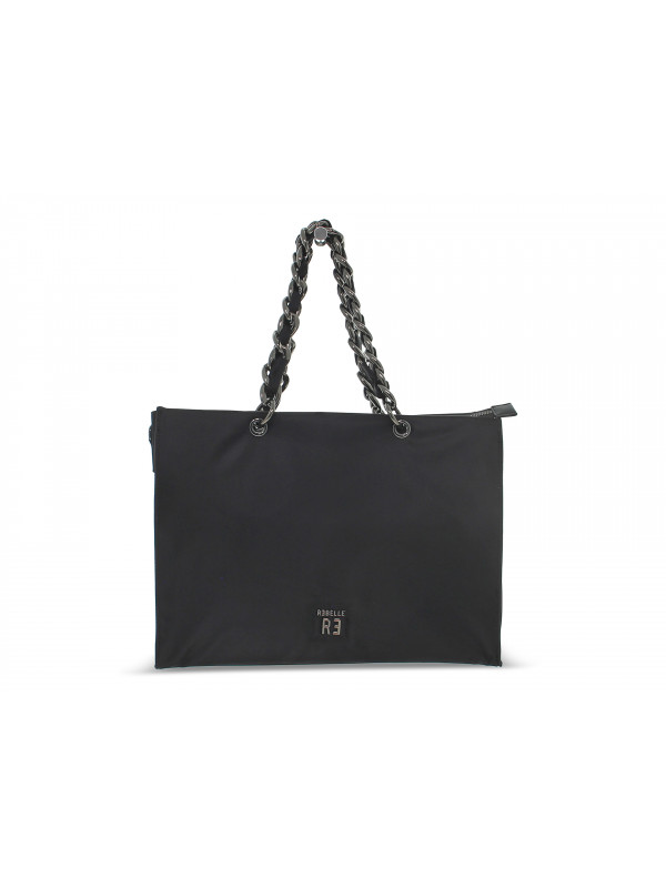 Tote bag Rebelle CHERYL SHOPPING NYLON BLACK in black nylon