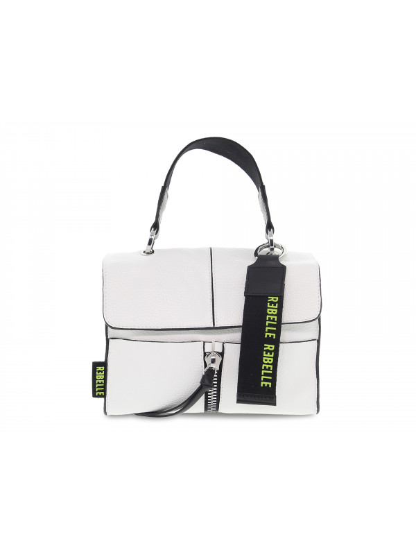 Shoulder bag Rebelle CHLOE MINI BAG DOLLARO WHITE in white leather