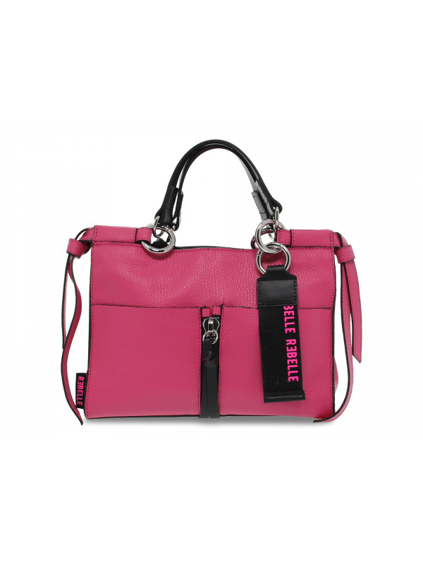Handbag Rebelle CHRISTINA MINI BAG DOLLARO CANDY in fuchsia leather