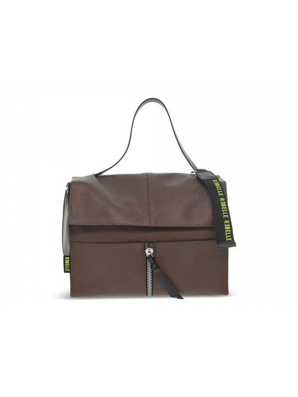 Shoulder bag Rebelle CLIO CARTELLA DOLLARO SEQUOIA in brown leather