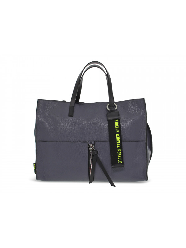 Handbag Rebelle DAPHNE HANDBAG DOLLARO TEMPESTA in light blue leather