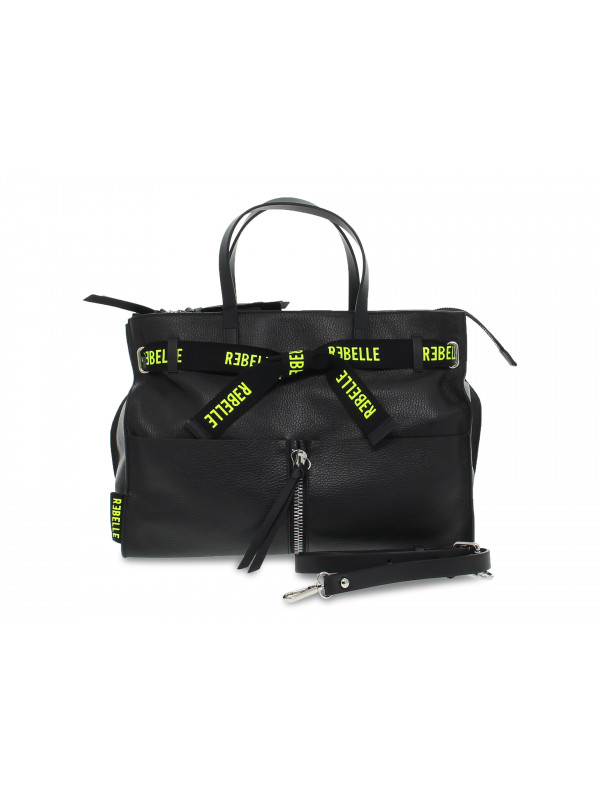 Handbag Rebelle DAPHNE HANDBAG DOLLARO in black leather